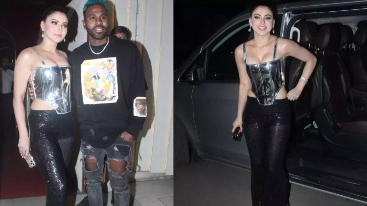 Urvashi Rautela gets spotted with International superstar Jason Derulo for Dinner at Bandra last night