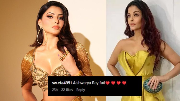 Fans get mesmerized by Urvashi Rautela's electrifying beauty, says. "Aishwariya Rai Fail", in front of her!