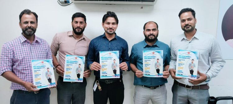 Actor & Anchor Shubham Khandelwal Unveils Real Super Hero Awards Poster in Rajasthan