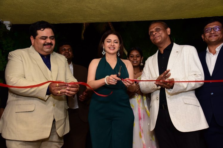 Bhagyashree Elevates Green Valley Beach Resort Launch, Mesmerizing Guests with Elegance