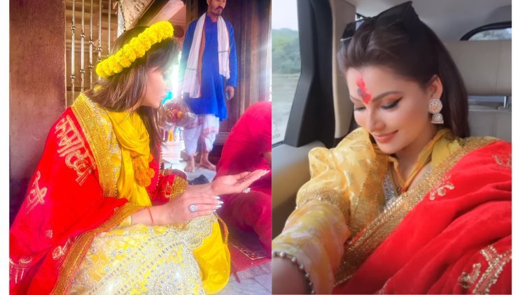 Urvashi Rautela Performs Puja At Guwahati Kamakhaya Temple As She Visits To Seek Blessings