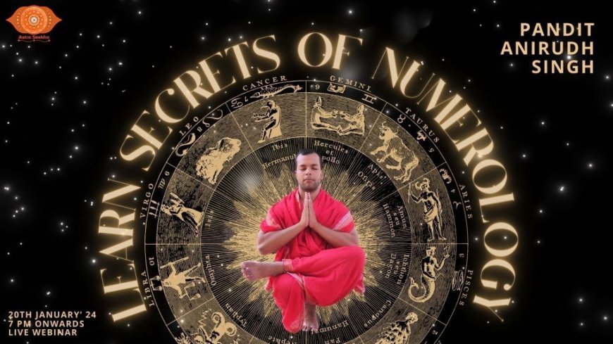 Secret Astrologer of Celebrities, Launches New Workshop On Numerology